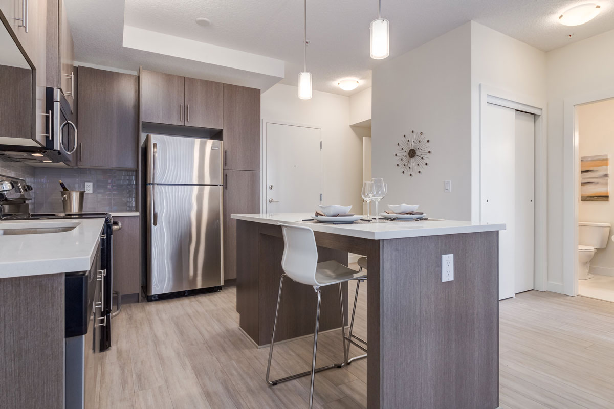 Photo of the Kitchen in MidCity Calgary Furnished Condos
